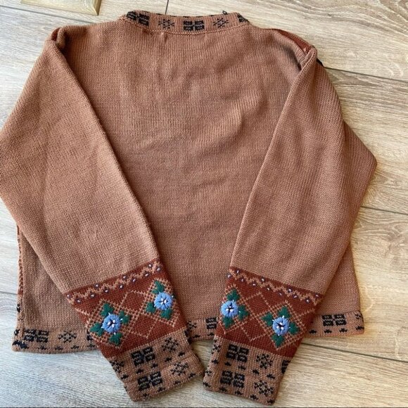 No Boundaries Floral Embroidery Ugly Sweater - Picture 13 of 15